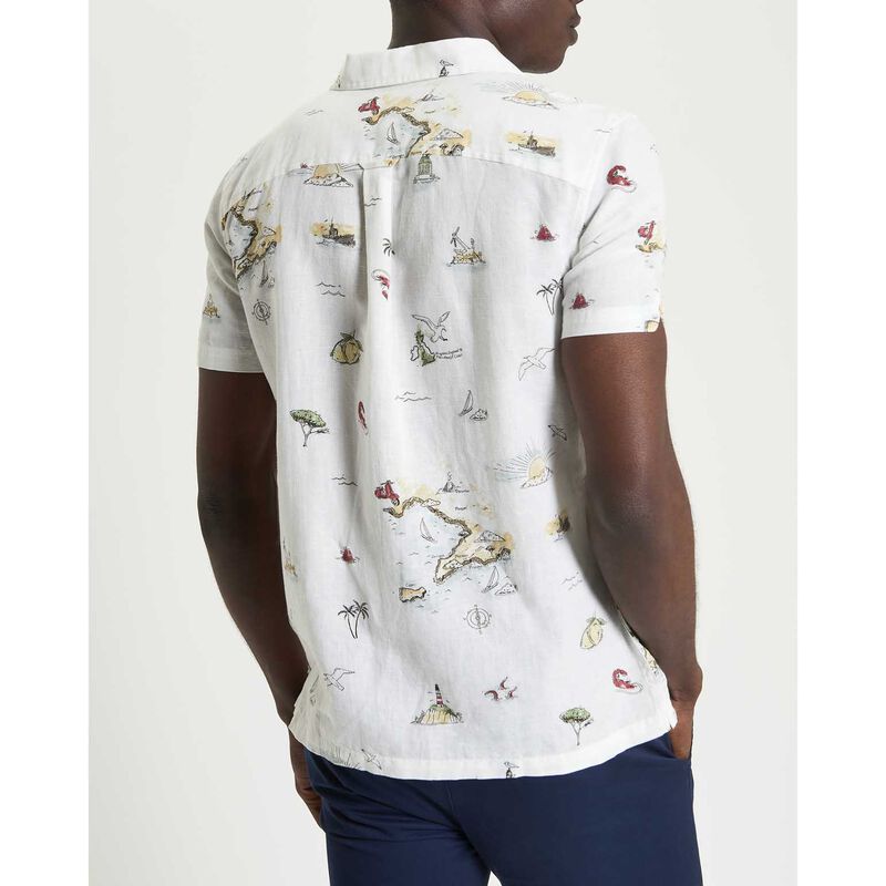 Ben Sherman Brighton To Amalfi Print Short Sleeve Shirt image number 1